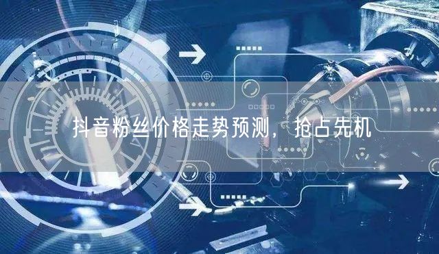 抖音粉丝价格走势预测，抢占先机